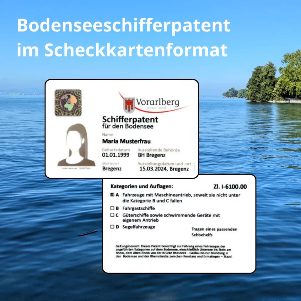 Bodenseeschifferpatent im Scheckkartenformat